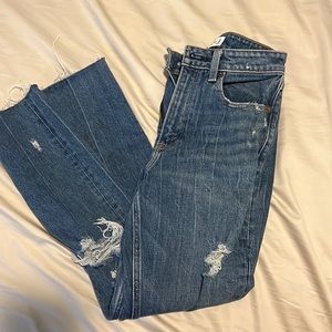 Abercrombie high rise mom jean curve love size 24